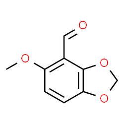 ChemSpider 2D Image | 5-Methoxy-1,3-benzodioxole-4-carbaldehyde | C9H8O4
