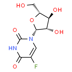 ChemSpider 2D Image | 1-Î²-D-Arabinofuranosyl-5-fluorouracil | C9H11FN2O6