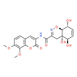 ChemSpider 2D Image | trichodermamide A | C20H20N2O9