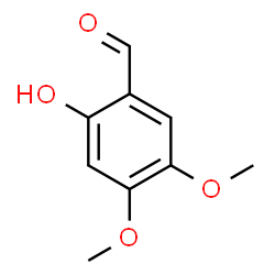 ChemSpider 2D Image | 2-Hydroxy-4,5-dimethoxybenzaldehyde | C9H10O4