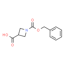 ChemSpider 2D Image | 1-Cbz-azetidine-3-carboxylic acid | C12H13NO4