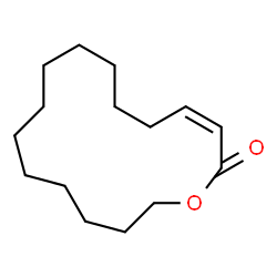 ChemSpider 2D Image | (3Z)-Oxacyclohexadec-3-en-2-one | C15H26O2