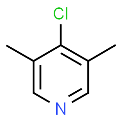 ChemSpider 2D Image | 4-Chloro-3,5-dimethylpyridine | C7H8ClN