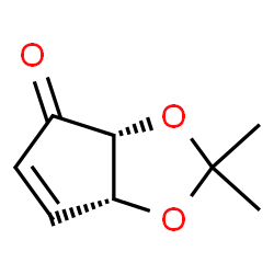 ChemSpider 2D Image | (3aR,6aR)-2,2-dimethyl-2H,3aH,4H,6aH-cyclopenta[d][1,3]dioxol-4-one | C8H10O3