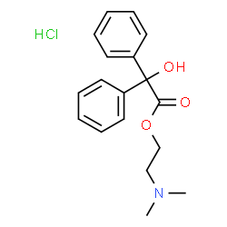 ChemSpider 2D Image | DEANOL BENZILATE HYDROCHLORIDE | C18H22ClNO3