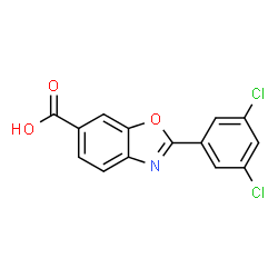 ChemSpider 2D Image | Tafamidis | C14H7Cl2NO3