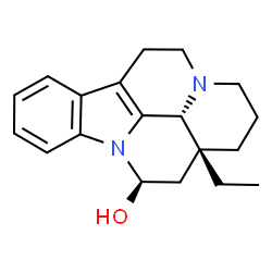 ChemSpider 2D Image | (14Î²)-14,15-Dihydroeburnamenin-14-ol | C19H24N2O