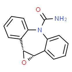 ChemSpider 2D Image | (1aR,10bS)-1a,10b-Dihydro-6H-dibenzo[b,f]oxireno[d]azepine-6-carboxamide | C15H12N2O2