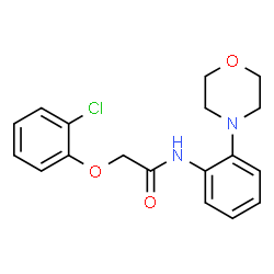 ChemSpider 2D Image | 2-(2-Chlorophenoxy)-N-[2-(4-morpholinyl)phenyl]acetamide | C18H19ClN2O3
