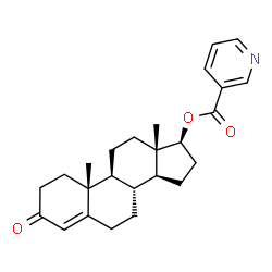 ChemSpider 2D Image | Testosterone Nicotinate | C25H31NO3