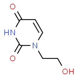 ChemSpider 2D Image | 1-(2-Hydroxyethyl)uracil | C6H8N2O3