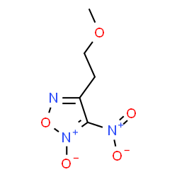 ChemSpider 2D Image | 4-(2-Methoxyethyl)-3-nitro-1,2,5-oxadiazole 2-oxide | C5H7N3O5