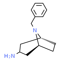 ChemSpider 2D Image | (1R,5S)-8-Benzyl-8-azabicyclo[3.2.1]octan-3-amine | C14H20N2