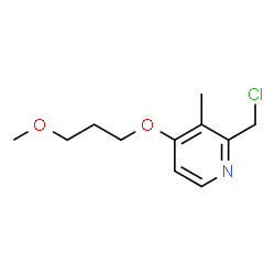 ChemSpider 2D Image | 2-Chloromethyl-4-(3-methoxypropoxy)-3-methylpyridin | C11H16ClNO2