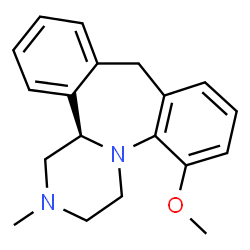 ChemSpider 2D Image | (14bR)-6-Methoxy-2-methyl-1,2,3,4,10,14b-hexahydrodibenzo[c,f]pyrazino[1,2-a]azepine | C19H22N2O