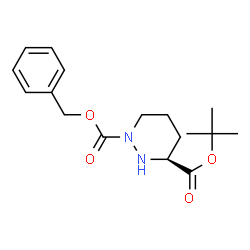 ChemSpider 2D Image | (S)-1-Benzyl 3-tert-butyl tetrahydropyridazine-1,3(2H)-dicarboxylate | C17H24N2O4