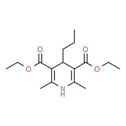 ChemSpider 2D Image | Diethyl 2,6-dimethyl-4-propyl-1,4-dihydro-3,5-pyridinedicarboxylate | C16H25NO4
