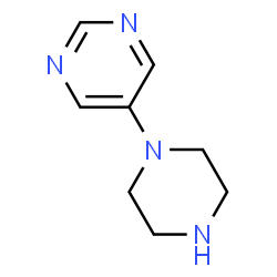 ChemSpider 2D Image | 5-(1-Piperazinyl)pyrimidine | C8H12N4