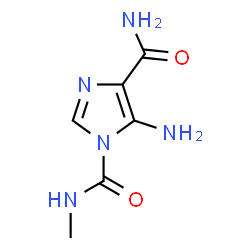 ChemSpider 2D Image | 5-Amino-N1-methyl-1H-imidazole-1,4-dicarboxamide | C6H9N5O2