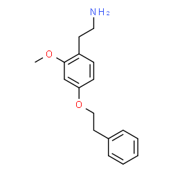 ChemSpider 2D Image | 2-[2-Methoxy-4-(2-phenylethoxy)phenyl]ethanamine | C17H21NO2