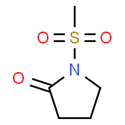 ChemSpider 2D Image | 1-(Methylsulfonyl)-2-pyrrolidinone | C5H9NO3S