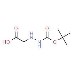 ChemSpider 2D Image | (2-{[(2-Methyl-2-propanyl)oxy]carbonyl}hydrazino)acetic acid | C7H14N2O4