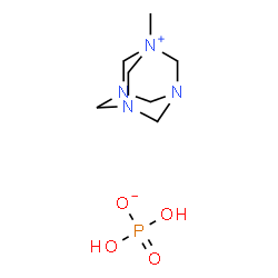 ChemSpider 2D Image | 1-Methyl-3,5,7-triaza-1-azoniatricyclo[3.3.1.1~3,7~]decane dihydrogen phosphate | C7H17N4O4P