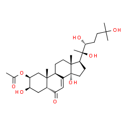 ChemSpider 2D Image | 2-O-Acetyl-20-hydroxyecdysone | C29H46O8
