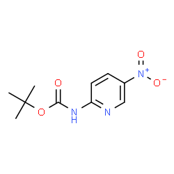 ChemSpider 2D Image | tert-butyl 5-nitropyridin-2-ylcarbamate | C10H13N3O4