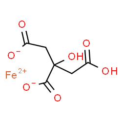 ChemSpider 2D Image | FERROUS CITRATE | C6H6FeO7