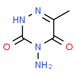 ChemSpider 2D Image | 4-Amino-6-methyl-1,2,4-triazine-3,5(2H,4H)-dione | C4H6N4O2