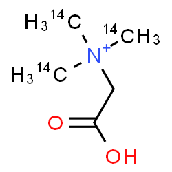 ChemSpider 2D Image | Carboxy-N,N,N-tris[(~14~C)methyl]methanaminium | C214C3H12NO2
