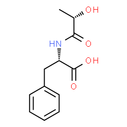 ChemSpider 2D Image | N-[(2S)-2-Hydroxypropanoyl]-L-phenylalanine | C12H15NO4