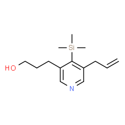 ChemSpider 2D Image | 3-[5-Allyl-4-(trimethylsilyl)-3-pyridinyl]-1-propanol | C14H23NOSi