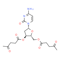 ChemSpider 2D Image | 2'-Deoxy-3',5'-bis-O-(4-oxopentanoyl)cytidine | C19H25N3O8