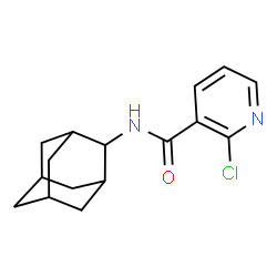 ChemSpider 2D Image | N-(Adamantan-2-yl)-2-chloronicotinamide | C16H19ClN2O