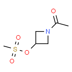 ChemSpider 2D Image | 1-Acetyl-3-azetidinyl methanesulfonate | C6H11NO4S