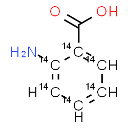 ChemSpider 2D Image | 2-Amino(~14~C_6_)benzoic acid | C14C6H7NO2