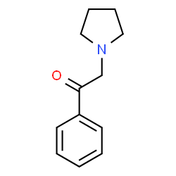 ChemSpider 2D Image | 1-Phenyl-2-(1-pyrrolidinyl)ethanone | C12H15NO