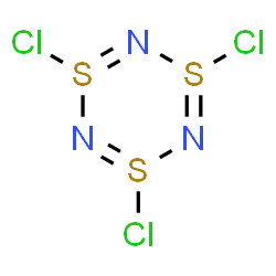 ChemSpider 2D Image | 1,3,5-Trichloro-1lambda~4~,3lambda~4~,5lambda~4~,2,4,6-trithiatriazine | Cl3N3S3