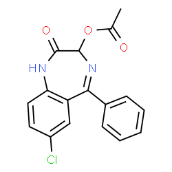 ChemSpider 2D Image | oxazepam acetate | C17H13ClN2O3