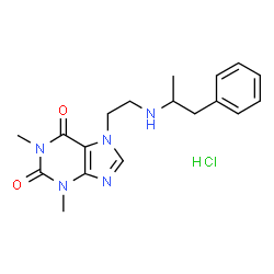 ChemSpider 2D Image | fenetylline hydrochloride | C18H24ClN5O2
