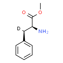ChemSpider 2D Image | Methyl (betaR)-L-(beta-~2~H_1_)phenylalaninate | C10H12DNO2