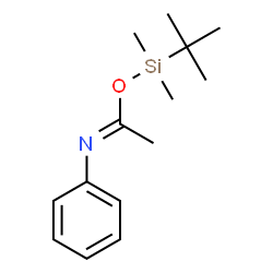 ChemSpider 2D Image | Dimethyl(2-methyl-2-propanyl)silyl (1E)-N-phenylethanimidate | C14H23NOSi