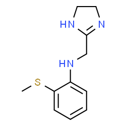 ChemSpider 2D Image | N-(4,5-Dihydro-1H-imidazol-2-ylmethyl)-2-(methylsulfanyl)aniline | C11H15N3S