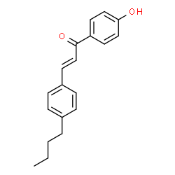 ChemSpider 2D Image | (2E)-3-(4-Butylphenyl)-1-(4-hydroxyphenyl)-2-propen-1-one | C19H20O2