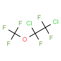 ChemSpider 2D Image | 1,2-Dichlorotrifluoroethyl (trifluoromethyl)ether | C3Cl2F6O