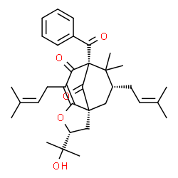 ChemSpider 2D Image | Hyperibone G | C33H42O5