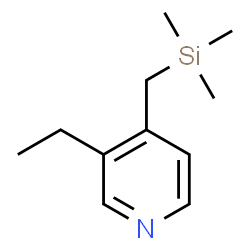 ChemSpider 2D Image | 3-Ethyl-4-[(trimethylsilyl)methyl]pyridine | C11H19NSi