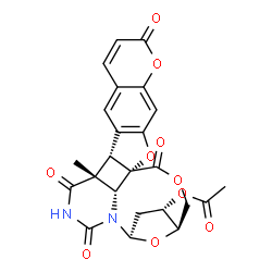 ChemSpider 2D Image | (1S,13S,14R,19R,21S,22R,26R)-14-Methyl-7,15,17,25-tetraoxo-2,6,24,27-tetraoxa-16,18-diazaheptacyclo[12.11.1.1~19,22~.0~1,13~.0~3,12~.0~5,10~.0~18,26~]heptacosa-3(12),4,8,10-tetraen-21-yl acetate | C24H20N2O10